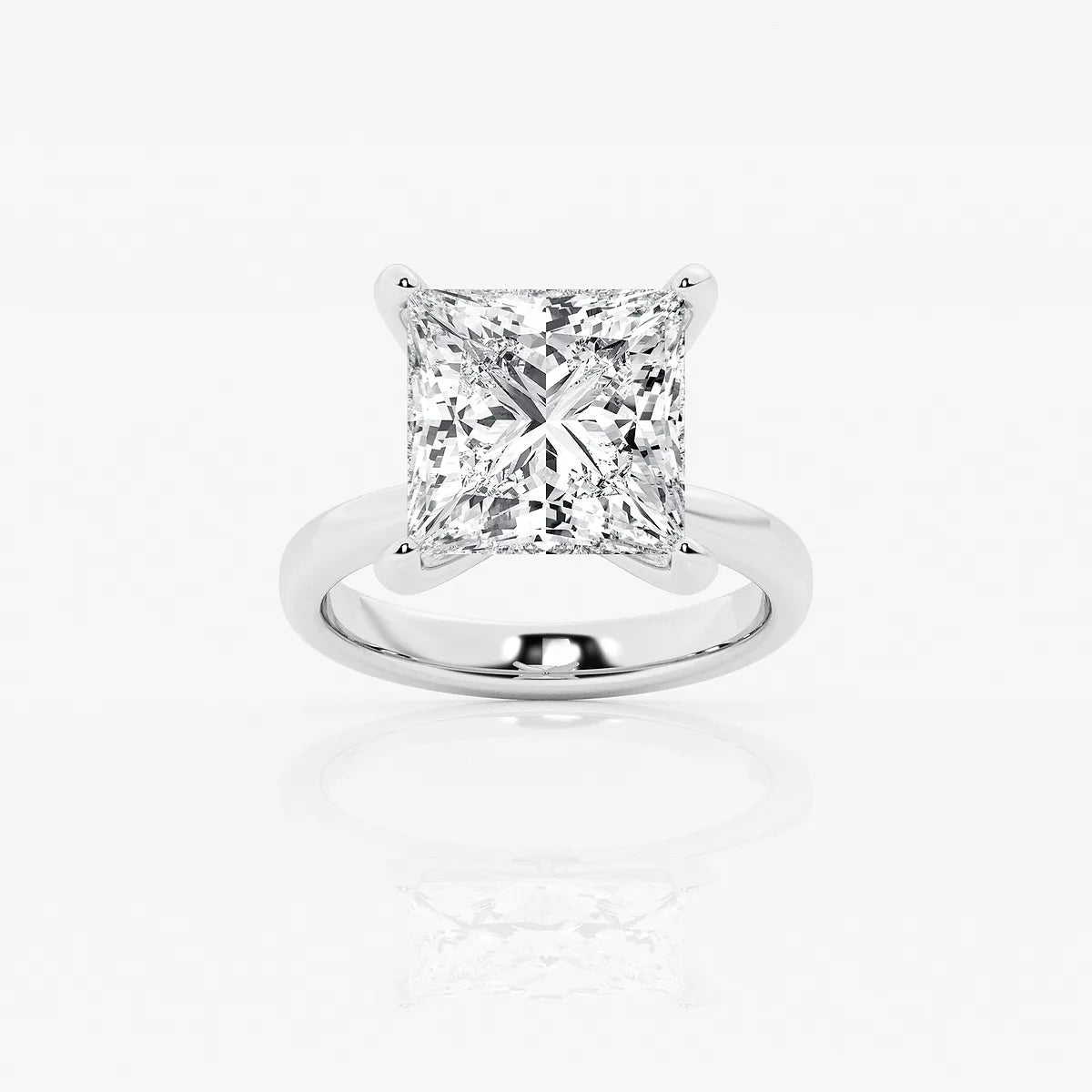 Lumière Petite Princess Cut Lab-Grown Diamond Solitaire Engagement Ring