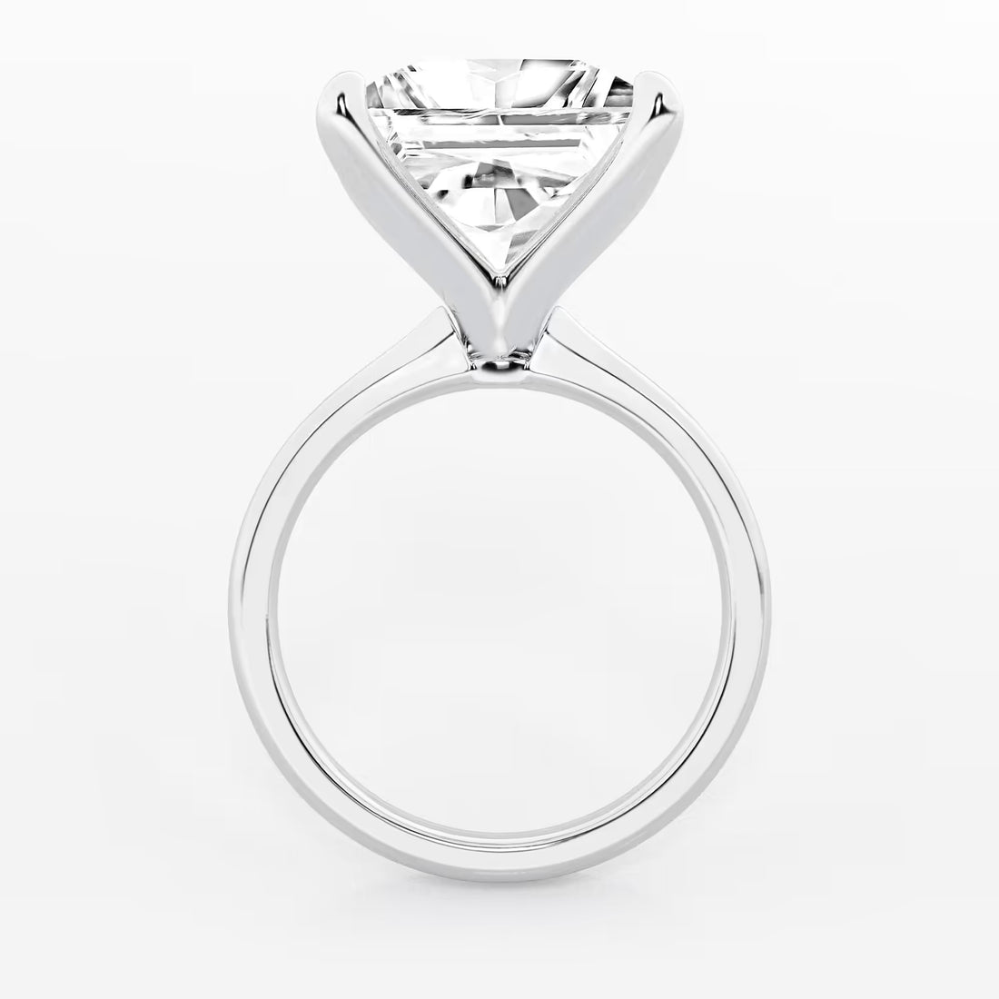 Lunara Princess Lab-Grown Diamond Petite Solitaire Engagement Ring