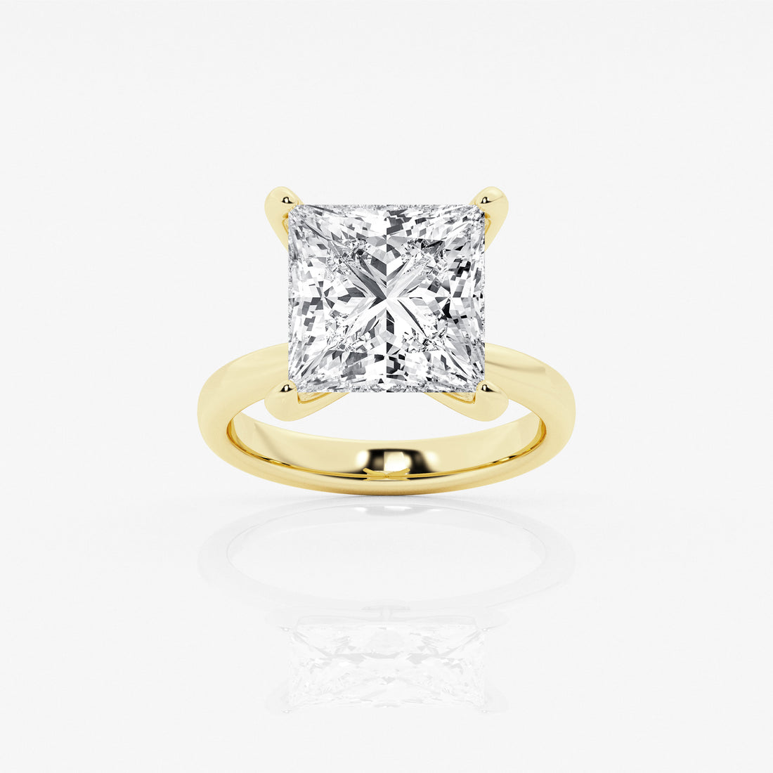 Lumière Petite Princess Cut Lab-Grown Diamond Solitaire Engagement Ring