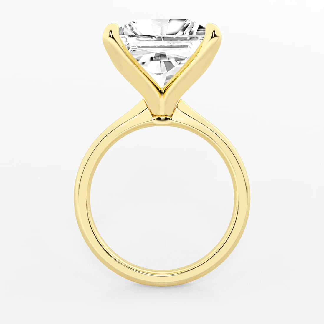 Lunara Princess Lab-Grown Diamond Petite Solitaire Engagement Ring