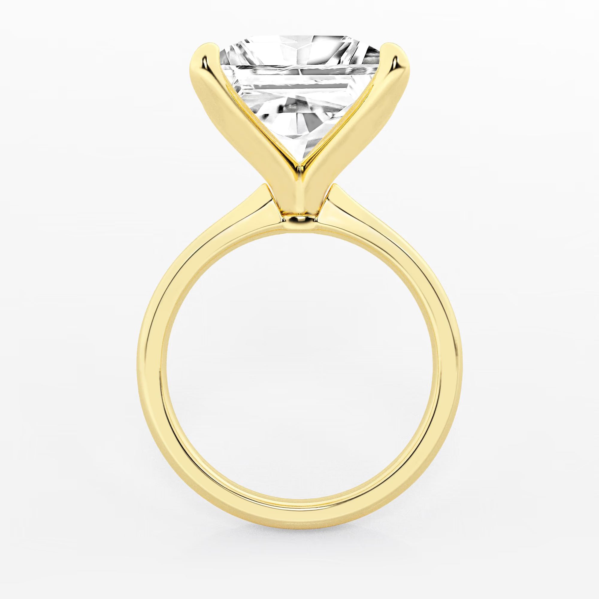 Lumière Petite Princess Cut Lab-Grown Diamond Solitaire Engagement Ring