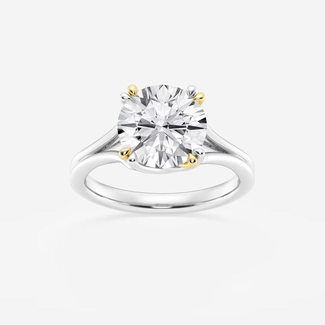 Round Cut Lab Grown Diamond Solitaire Engagement Ring