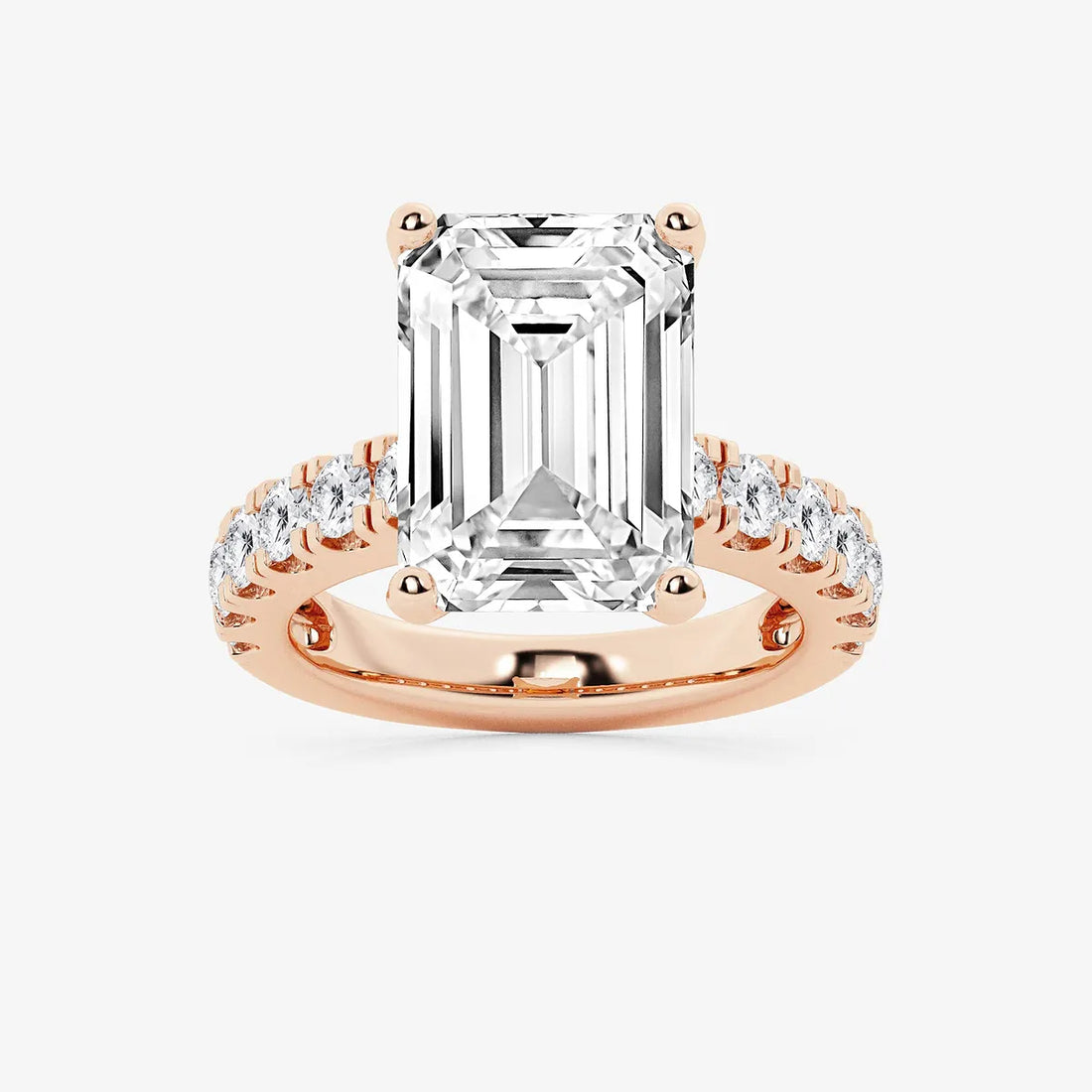 Emerald Cut Lab Diamond Engagement Ring