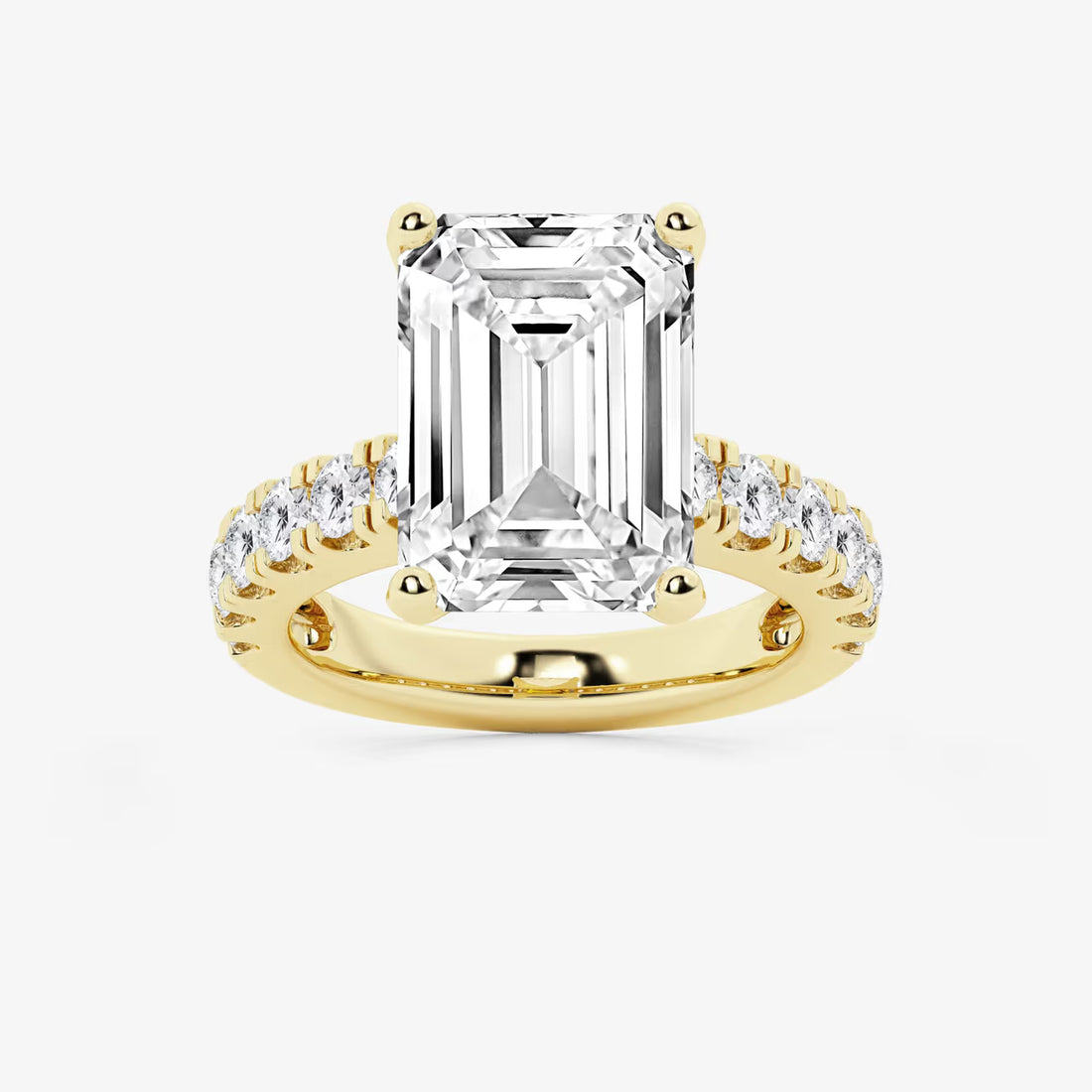 Emerald Cut Lab Diamond Engagement Ring