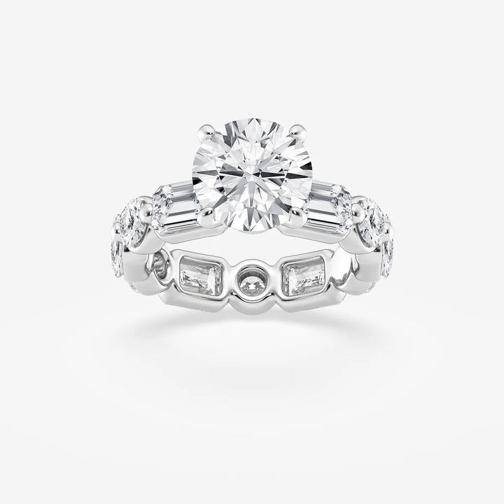 Round Cut Lab Grown Diamond Bridal Set