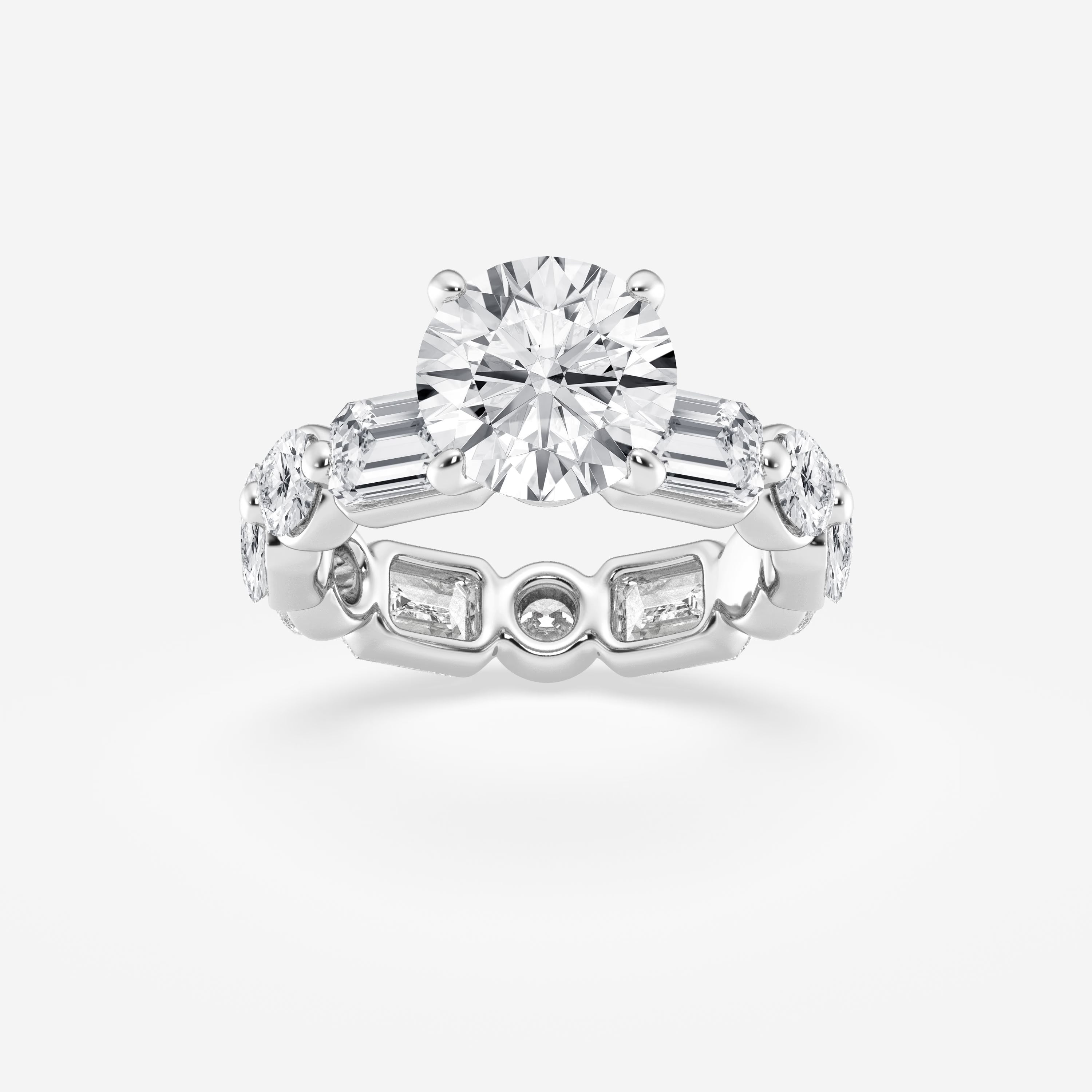Round Cut Lab Grown Diamond Bridal Set