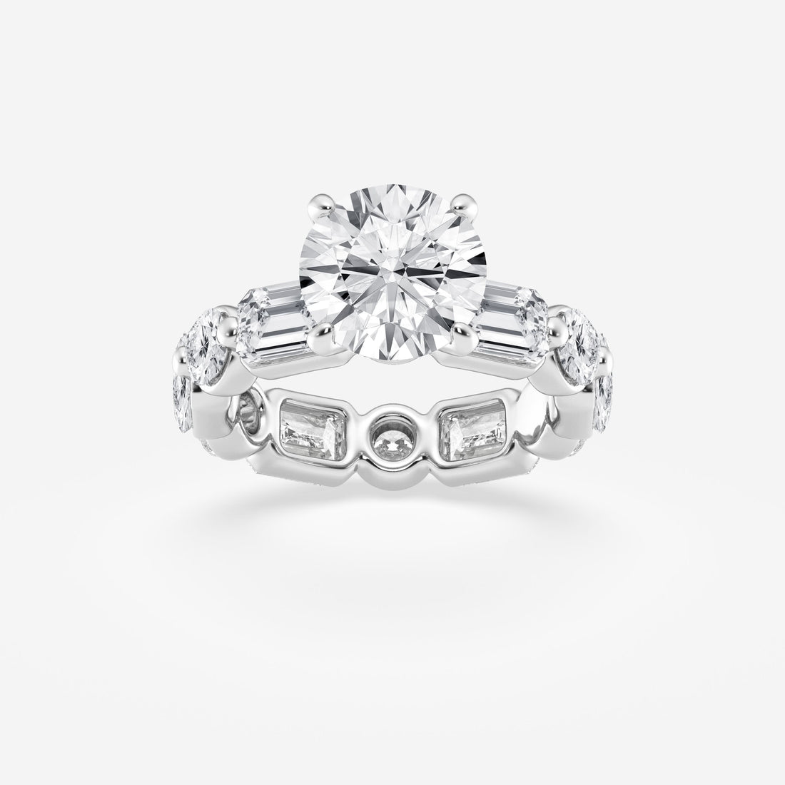 Round Cut Lab Grown Diamond Bridal Set