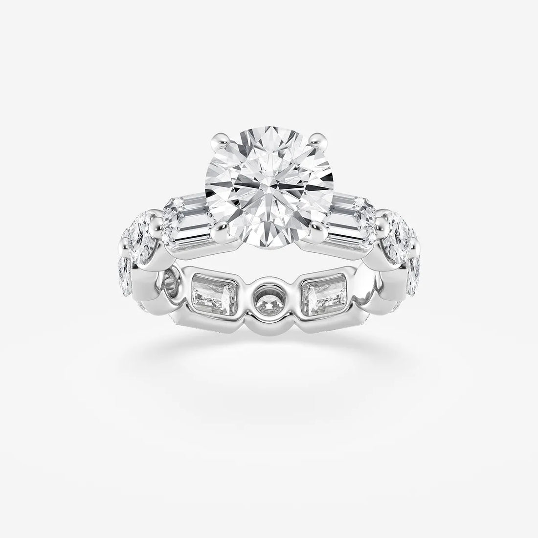 Round Cut Lab Grown Diamond Bridal Set