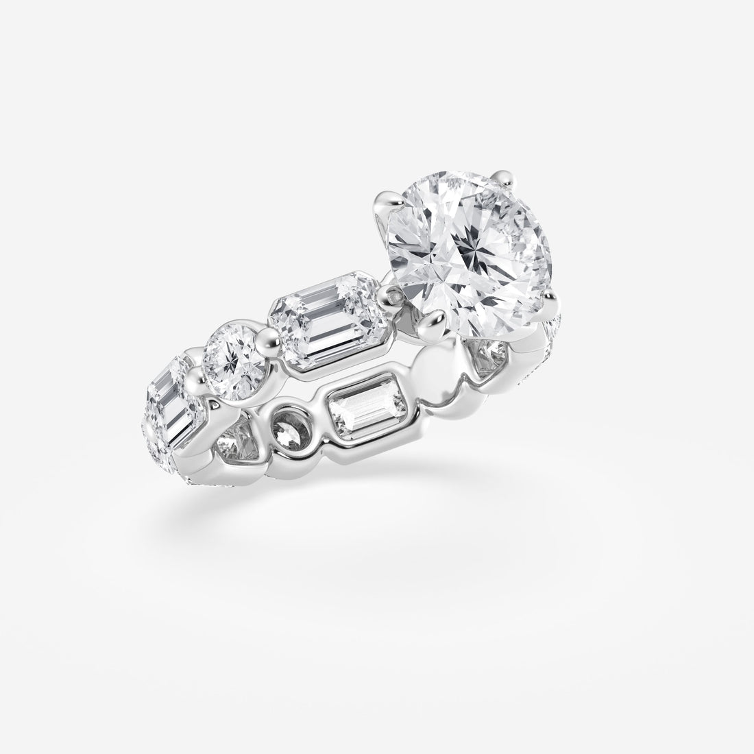 Round Cut Lab Grown Diamond Bridal Set