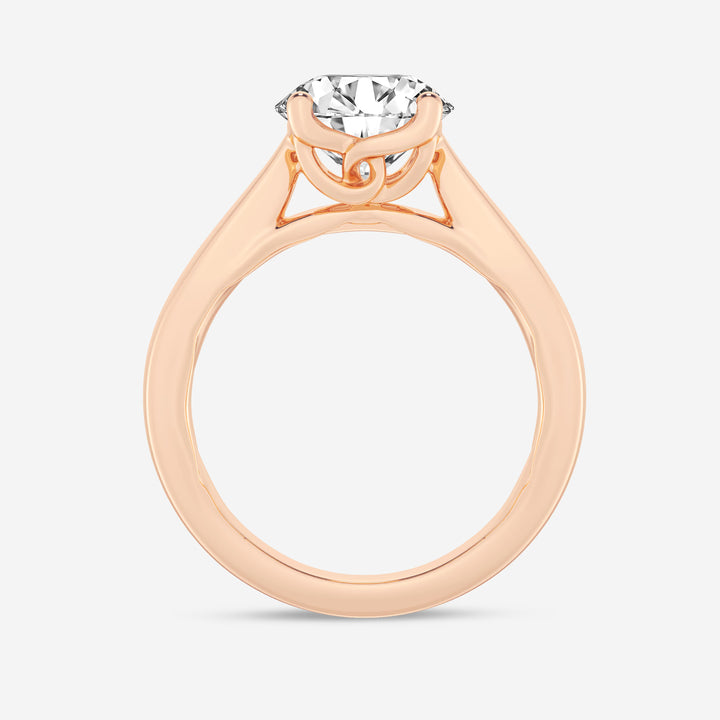 Round Cut Lab Grown Diamond Solitaire Engagement Ring