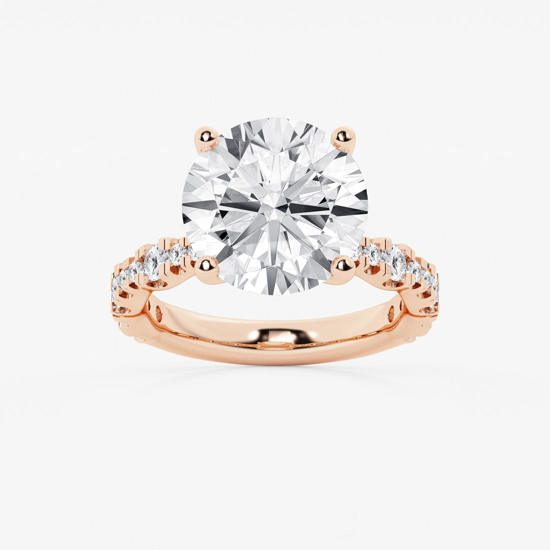 Round Brilliant Lab Diamond Engagement Ring (Grand Suan Setting)
