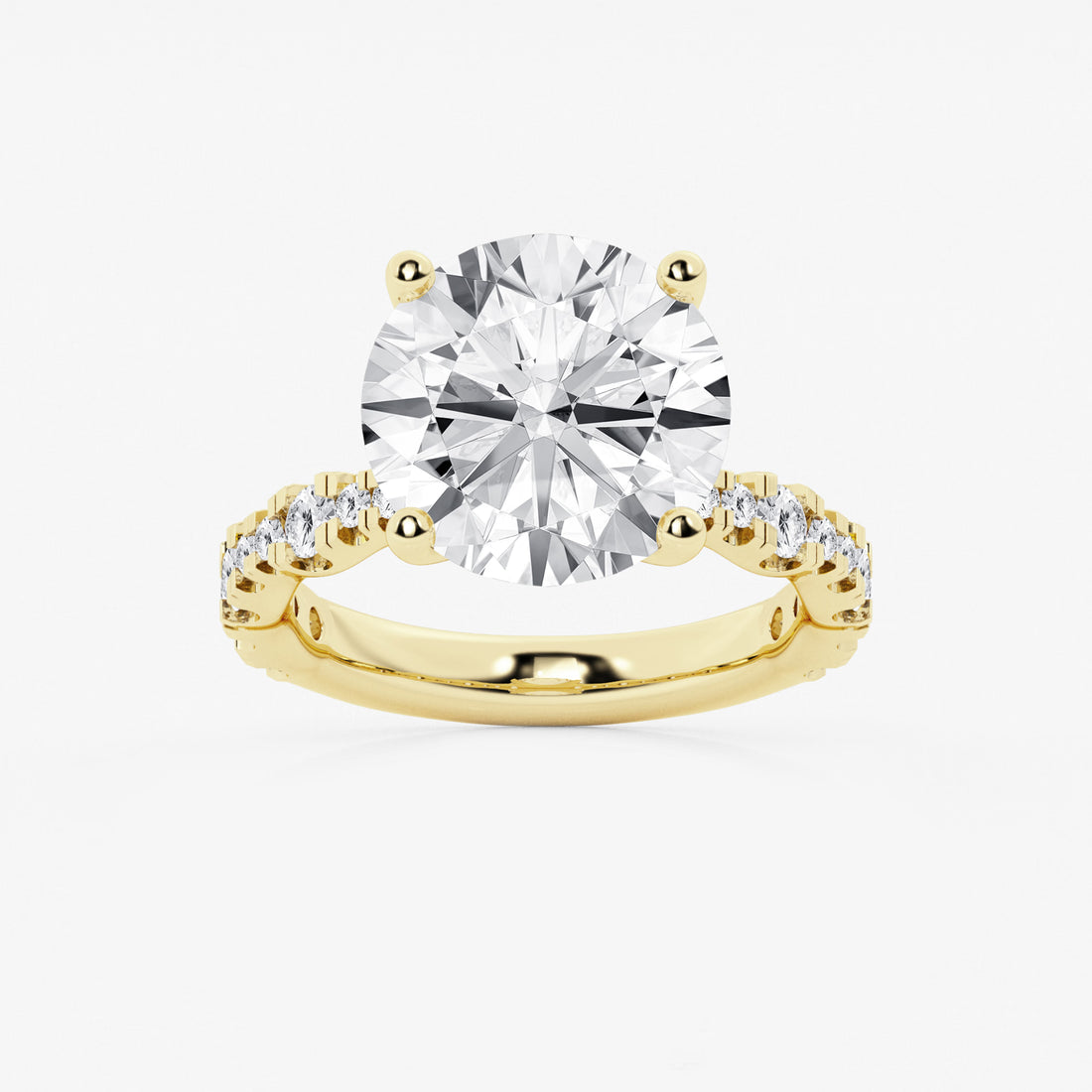 Round Brilliant Lab Diamond Engagement Ring (Grand Suan Setting)