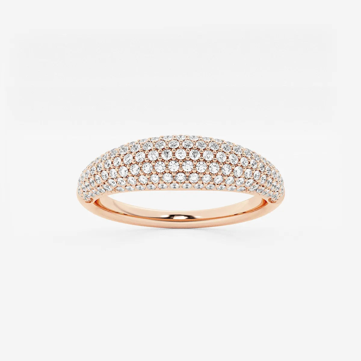 Tapestry Näas Bombë Round Lab-Grown Diamond Pavé Band