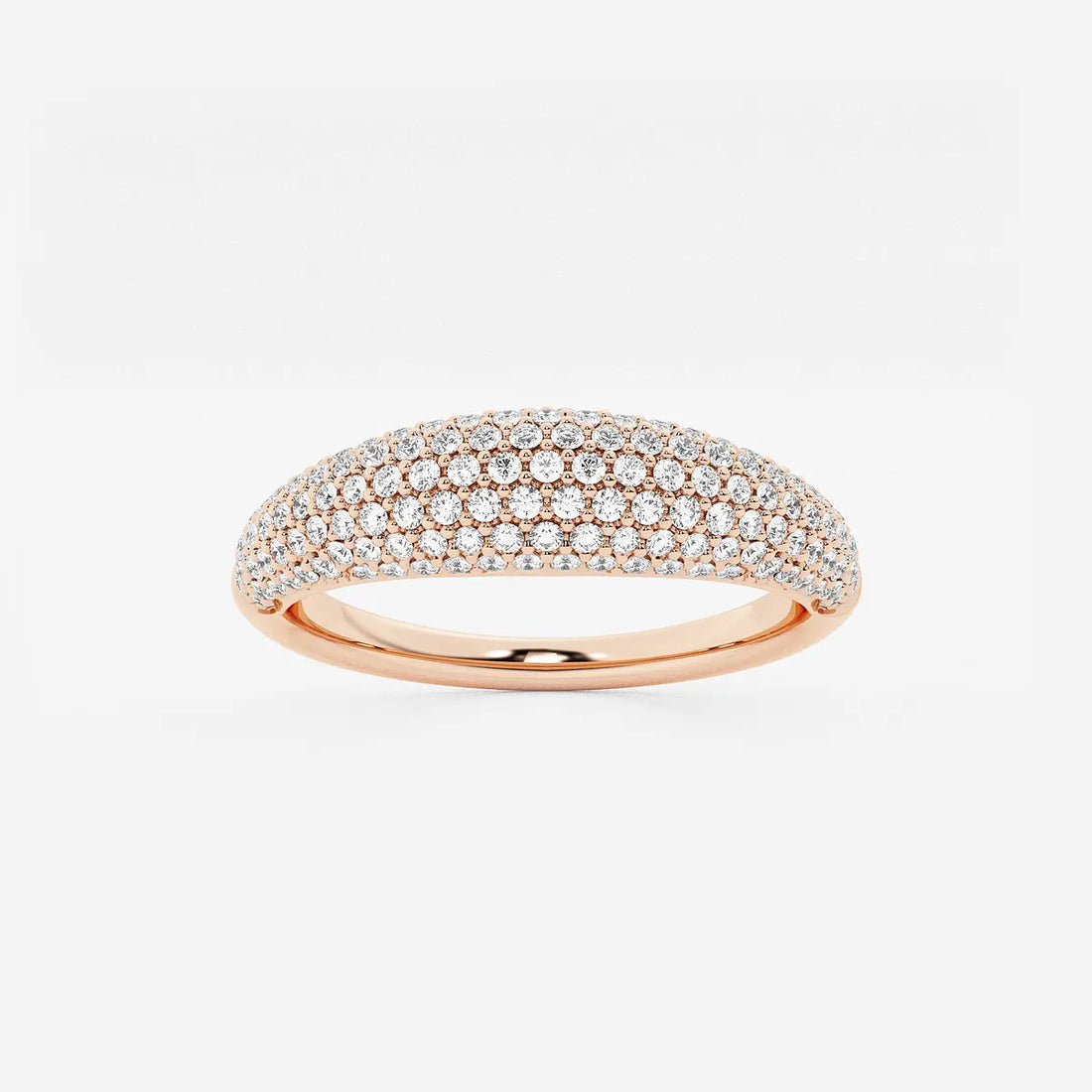 Tapestry Näas Bombë Round Lab-Grown Diamond Pavé Band