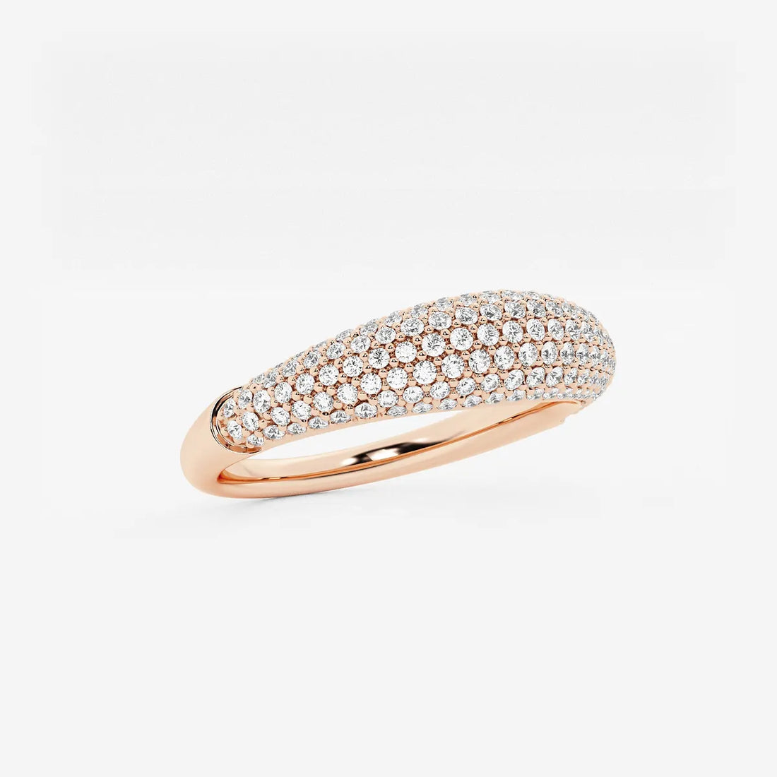Tapestry Näas Bombë Round Lab-Grown Diamond Pavé Band