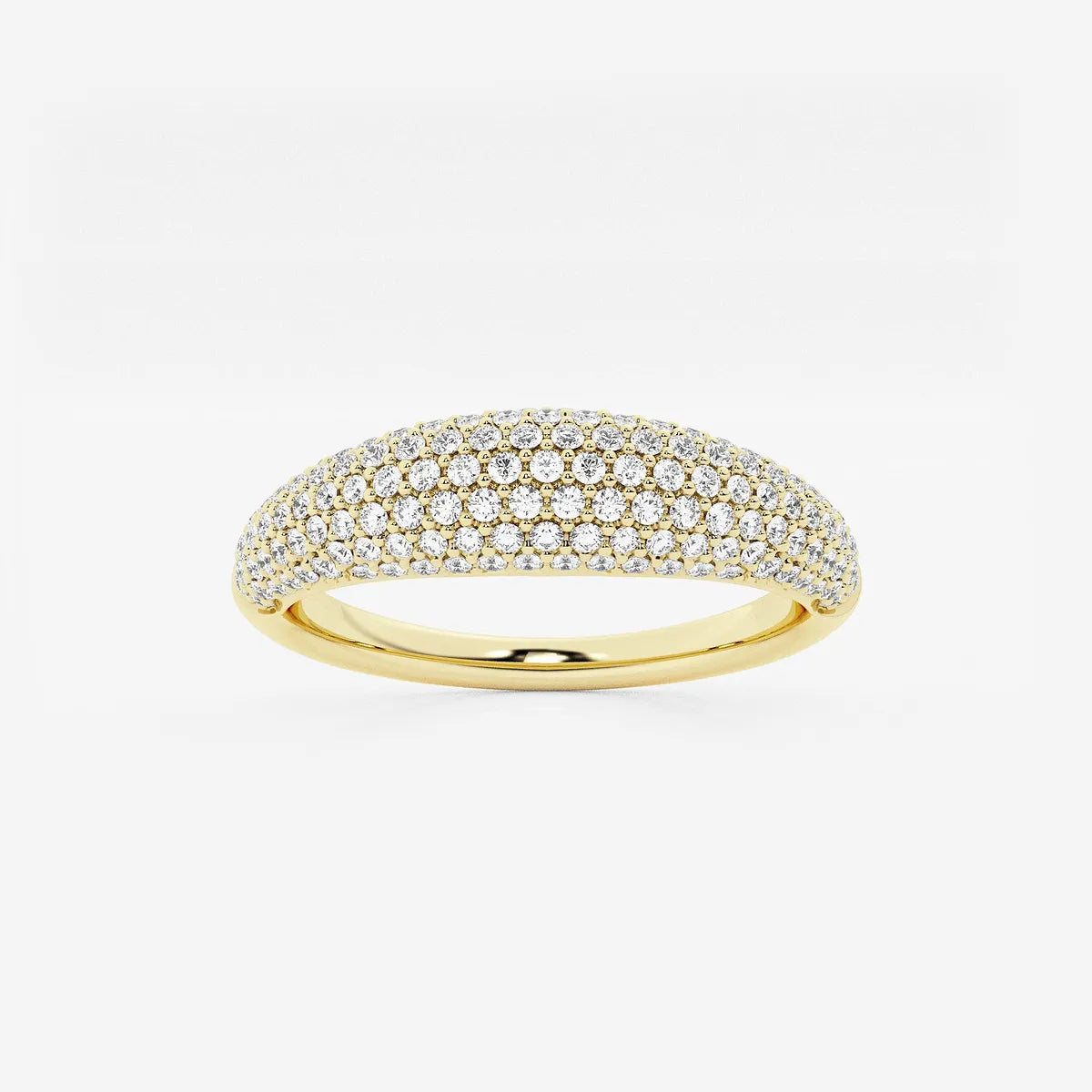 Aurelle Dome Pavé Lab-Grown Diamond Statement Band