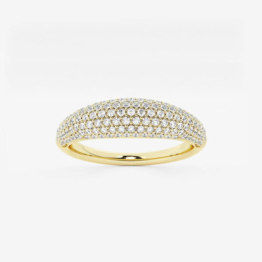 Aurelle Dome Pavé Lab-Grown Diamond Statement Band