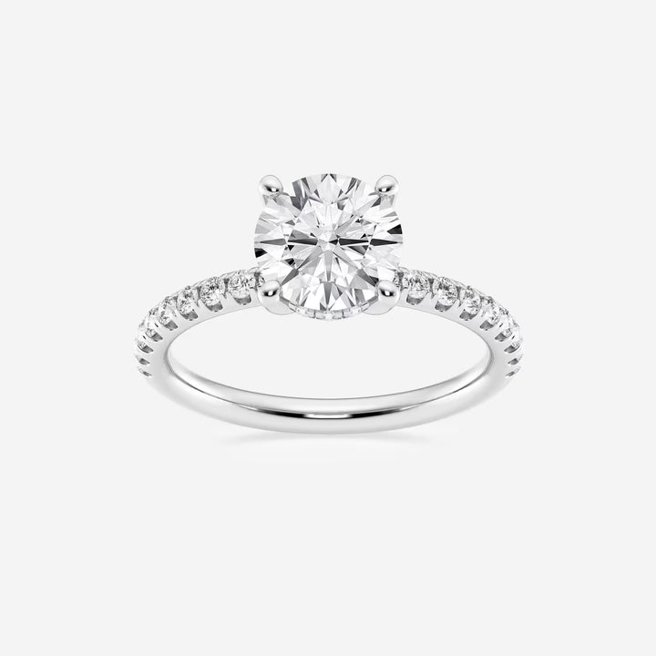 Round Cut Lab Grown Diamond Engagement Ring