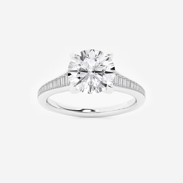Round Cut Lab Grown Diamond Engagement Ring