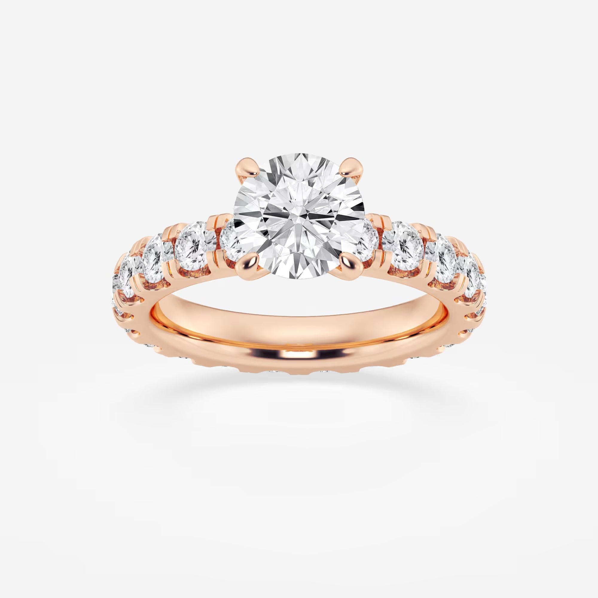 Round Cut Lab Grown Diamond Solitaire Engagement Ring
