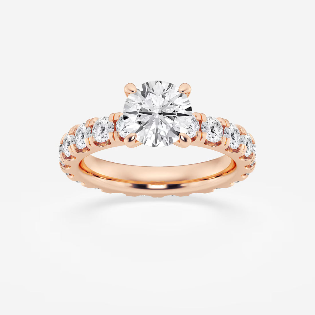 Round Cut Lab Grown Diamond Solitaire Engagement Ring
