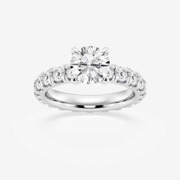 Round Cut Lab Grown Diamond Solitaire Engagement Ring