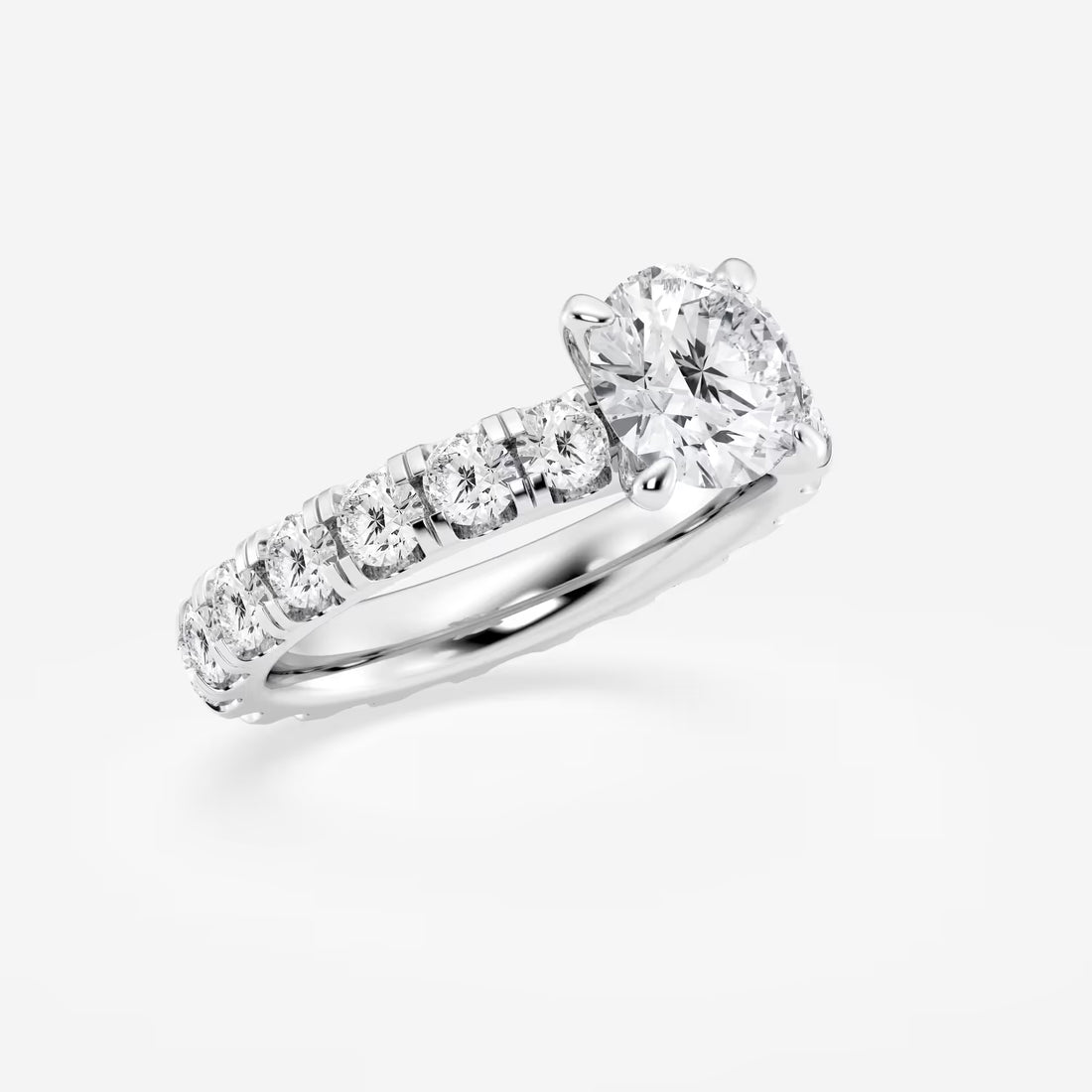 Round Cut Lab Grown Diamond Solitaire Engagement Ring