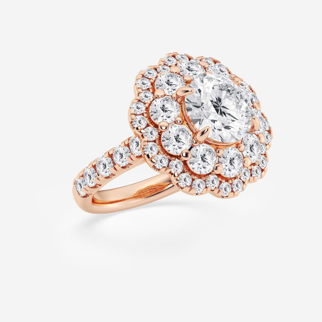 Oval Cut Lab Grown Diamond Engagement Ring