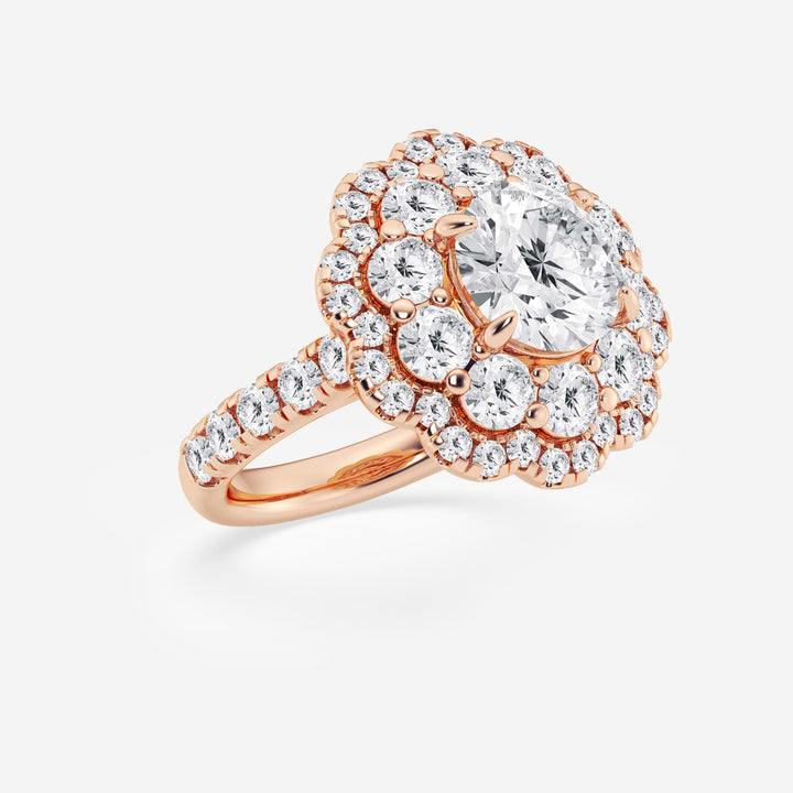 Oval Cut Lab Grown Diamond Engagement Ring