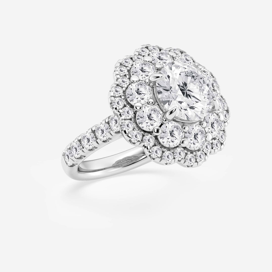 Oval Cut Lab Grown Diamond Engagement Ring