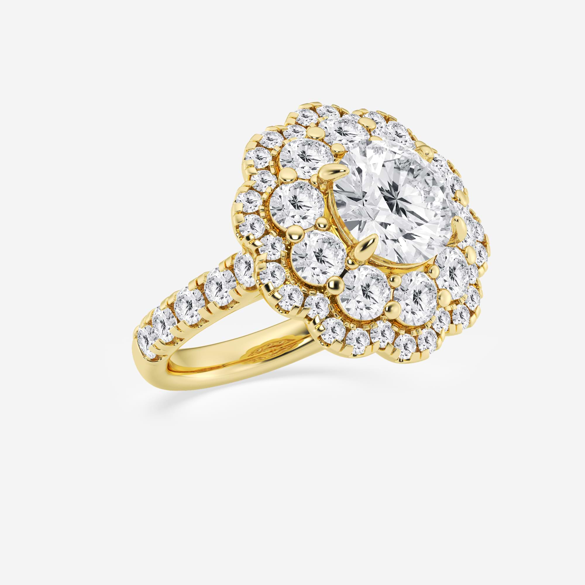 Oval Cut Lab Grown Diamond Engagement Ring