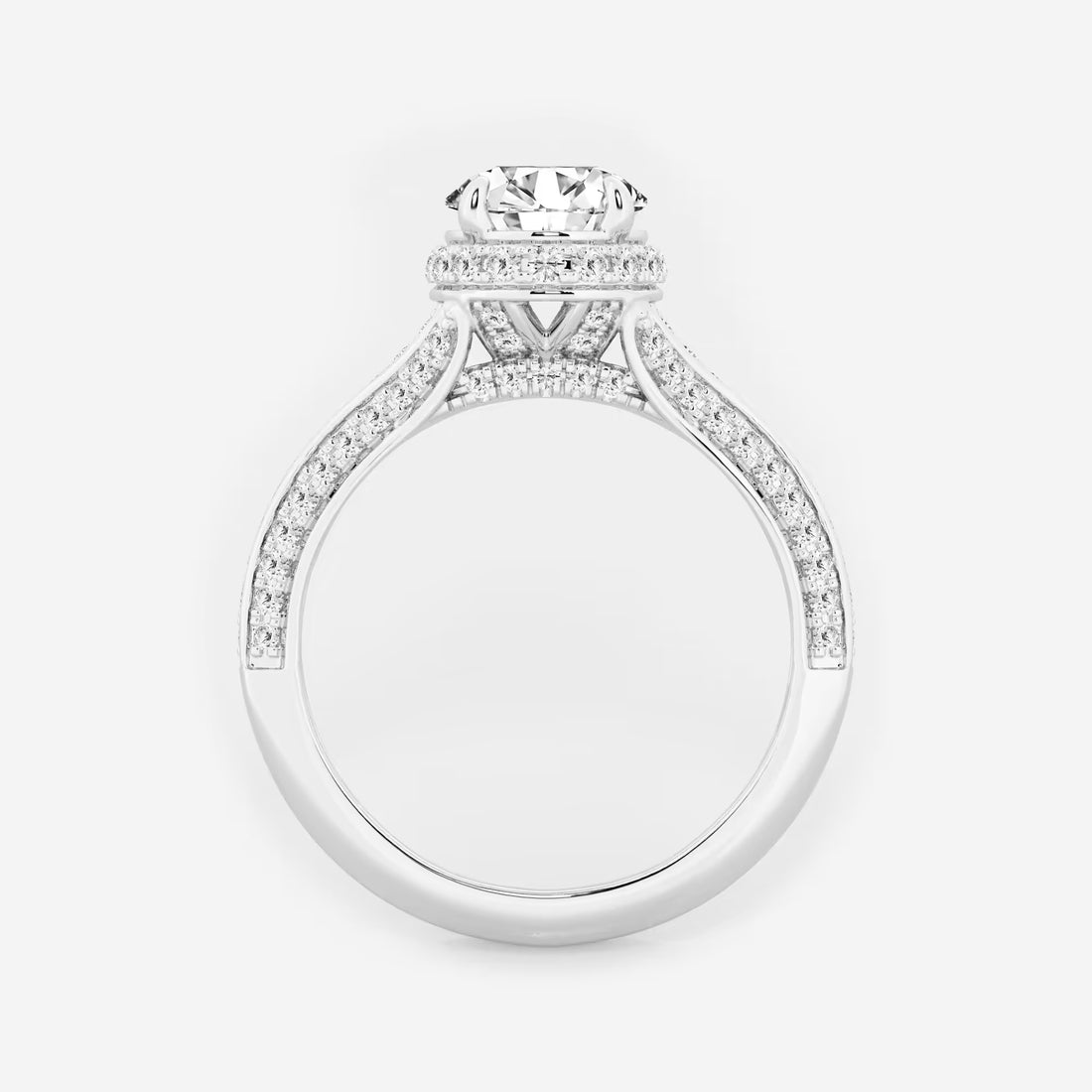 Round Cut Lab Grown Diamond Bridal Set