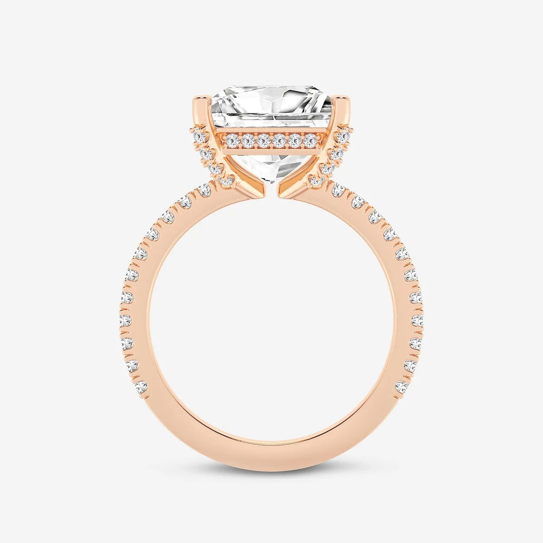 Princess Cut Lab Diamond Engagement Ring