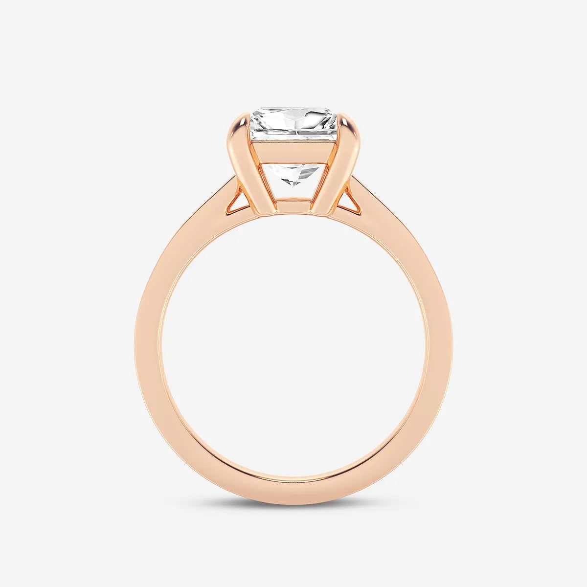 Classic Solitaire Princess Cut Engagement Ring