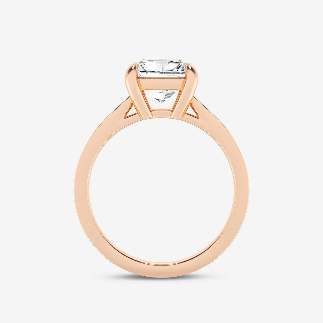 Classic Solitaire Princess Cut Engagement Ring