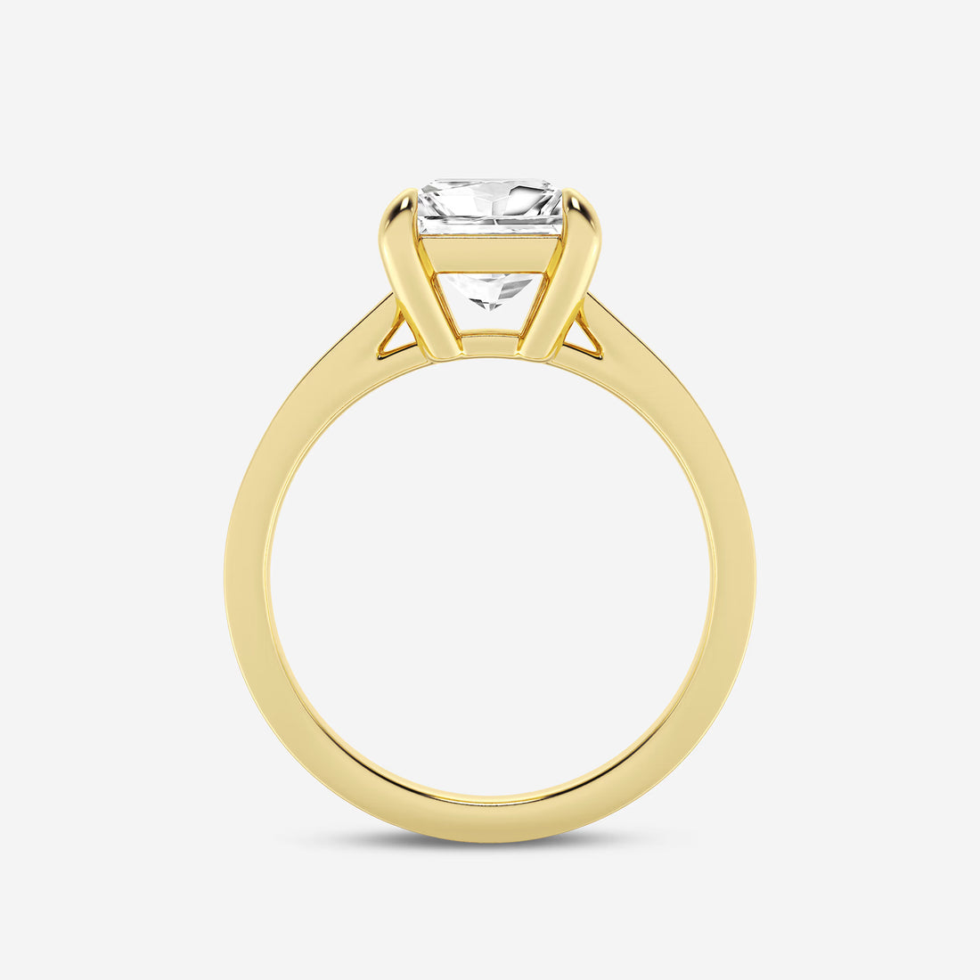 Classic Solitaire Princess Cut Engagement Ring