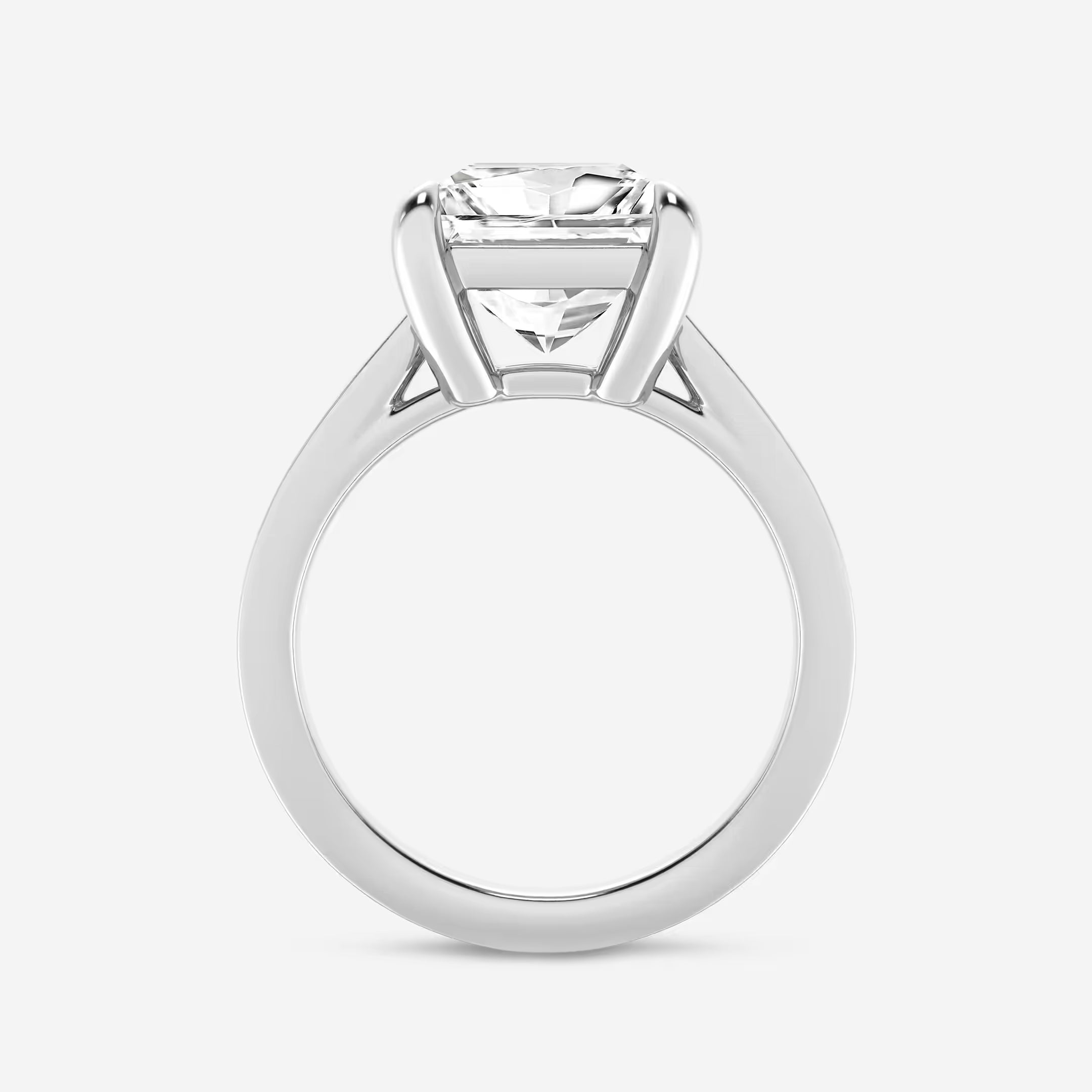 Classic Solitaire Princess Cut Engagement Ring