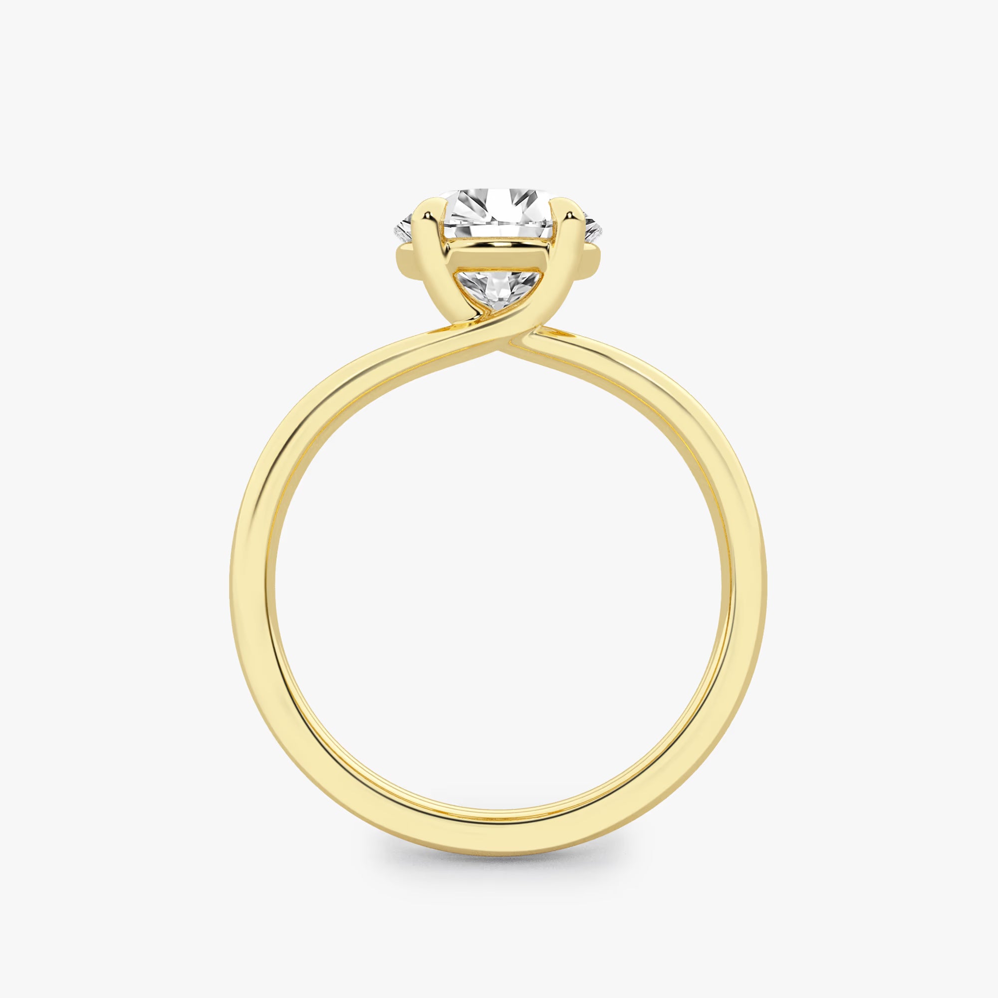 Round Cut Lab Grown Diamond Solitaire Bridal Set