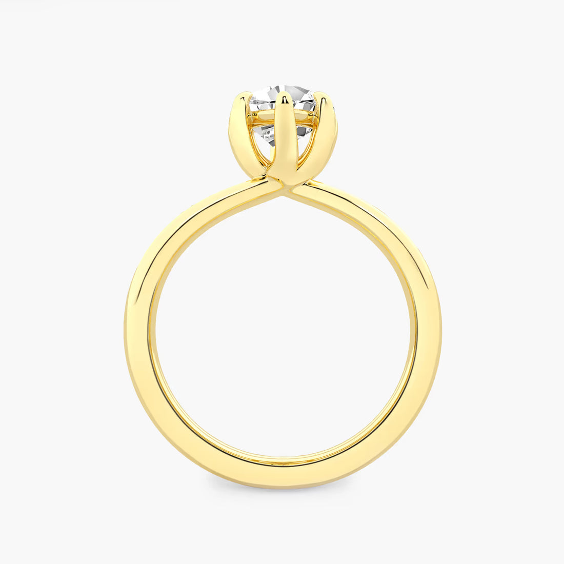 Pear Cut Lab Grown Diamond Engagement Ring  Hidden Halo Pear Shape Diamond Rin