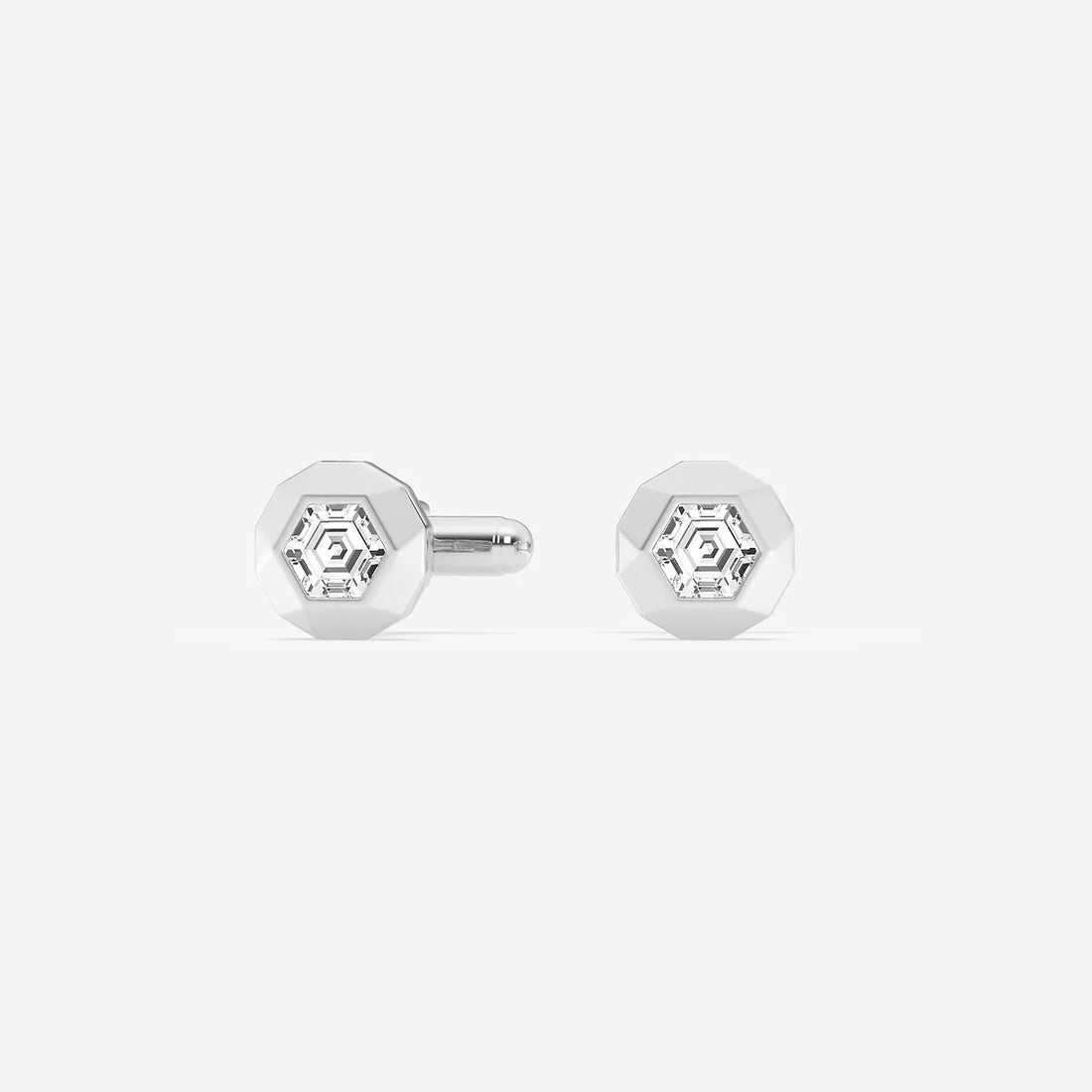 Muse Framed Multi-Shape Lab-Grown Diamond Cufflinks