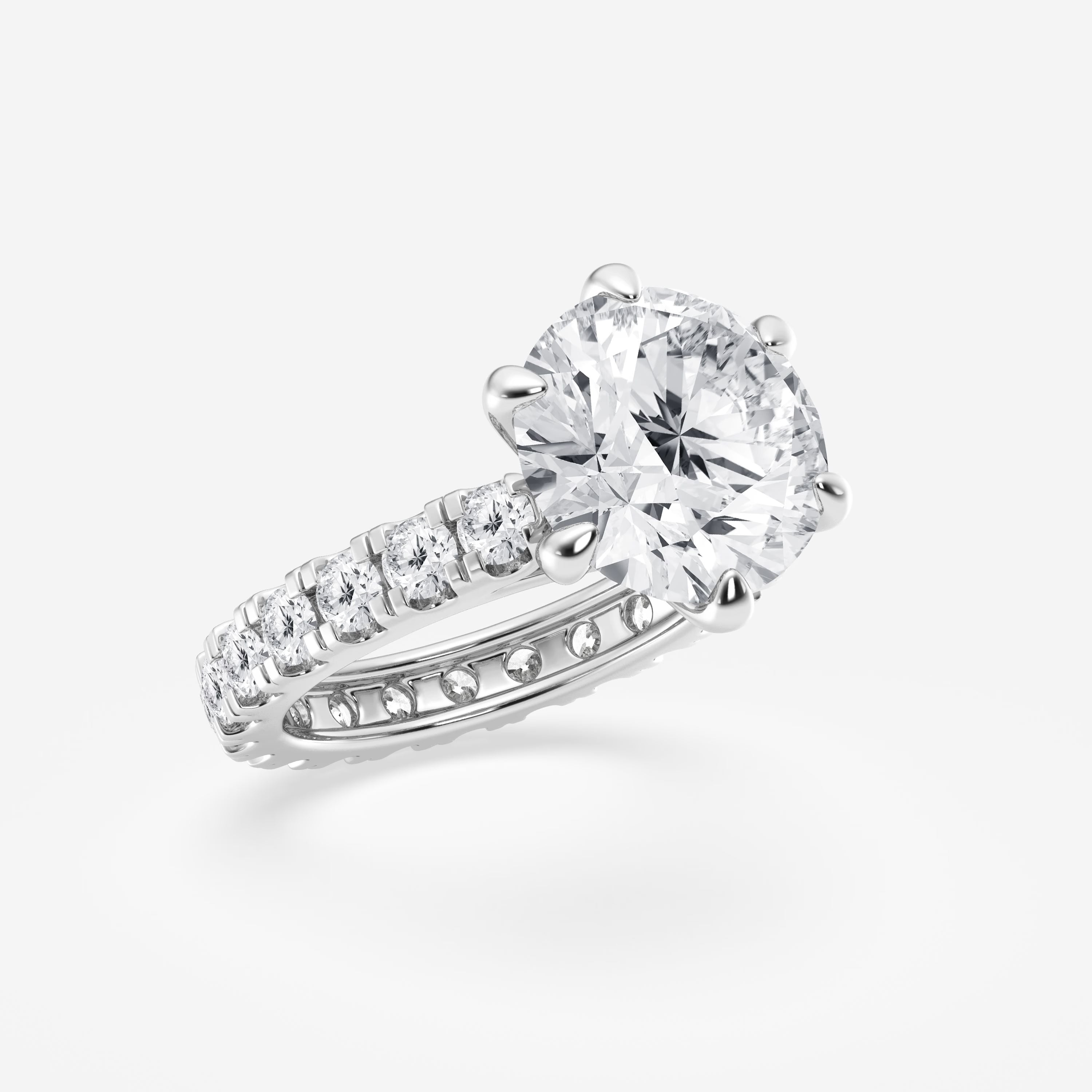 Round Cut Lab Grown Diamond Bridal Set