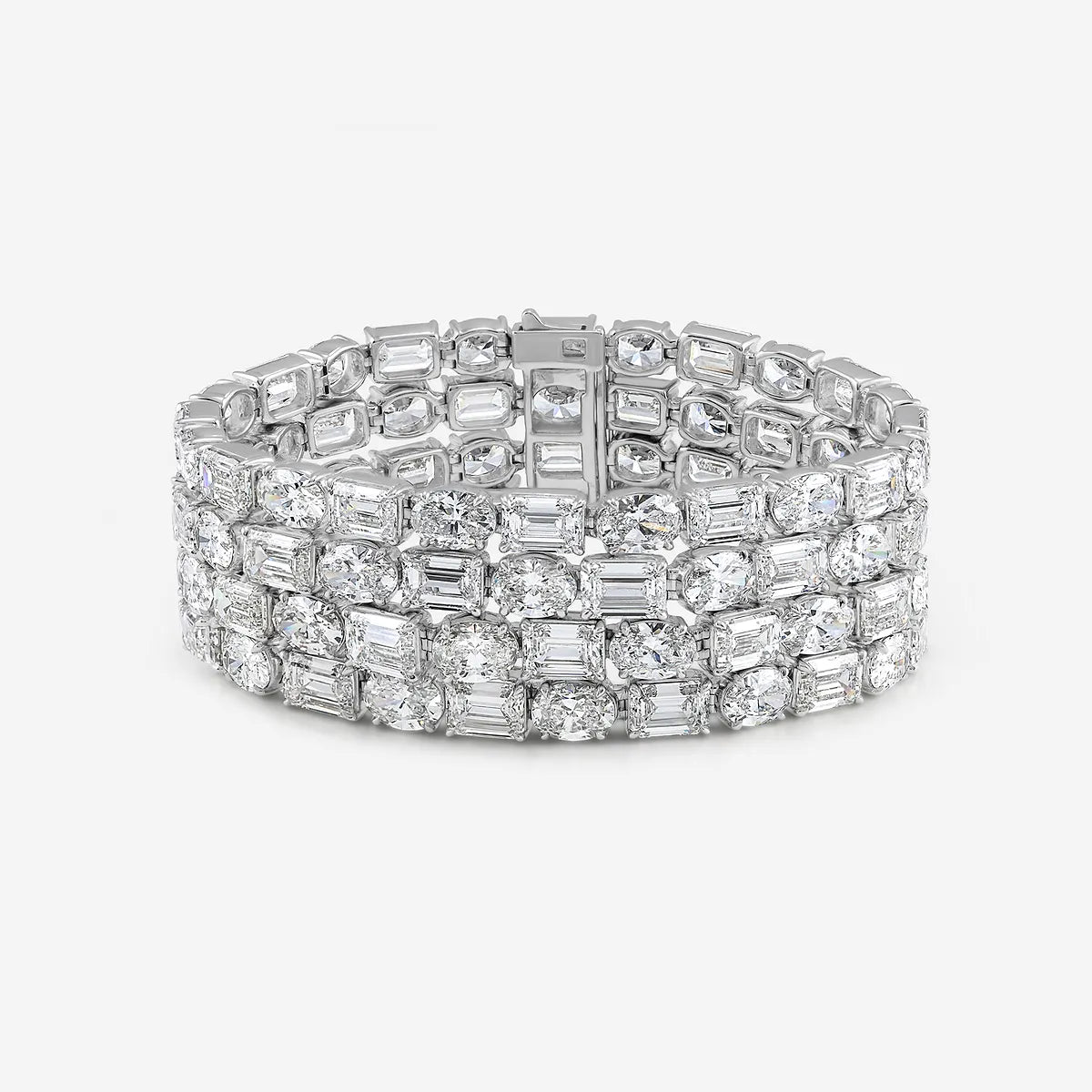 Jerusalem Heritage Emerald & Oval Lab Grown Diamond Bracelet