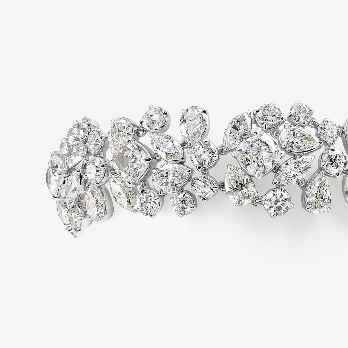 Mumbai Mosaic Multi-Shape Lab Grown Diamond Statement Bracelet