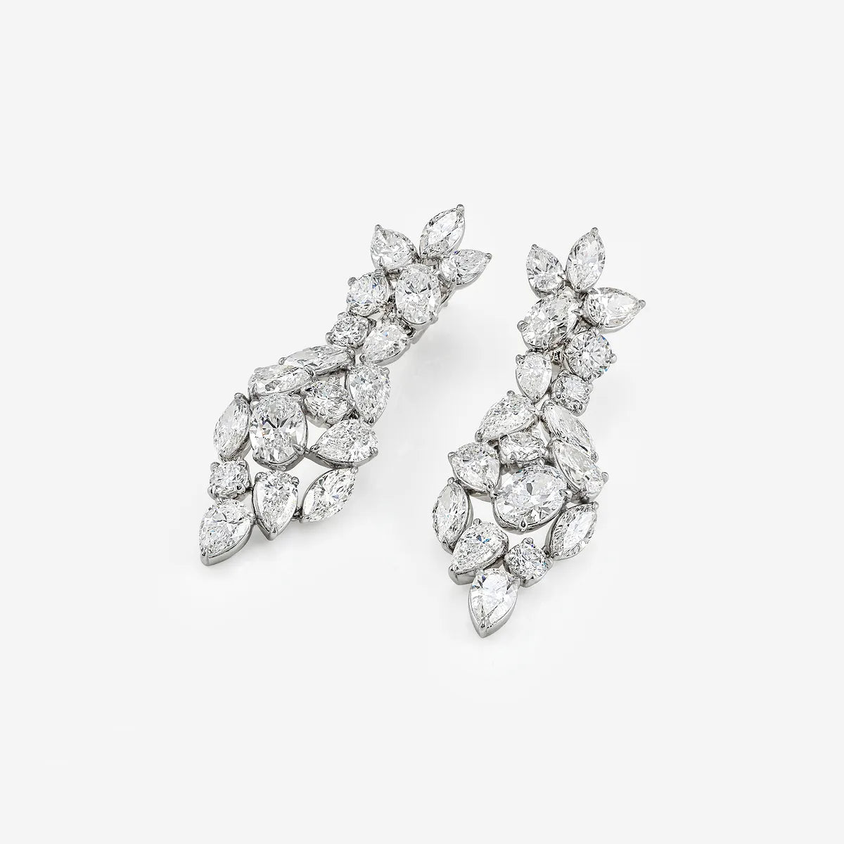 Aaranya Multi-Shape Lab Grown Diamond Mosaic Earrings