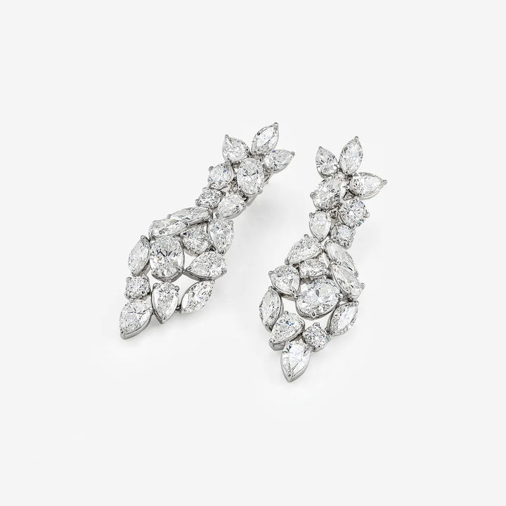 Aaranya Multi-Shape Lab Grown Diamond Mosaic Earrings