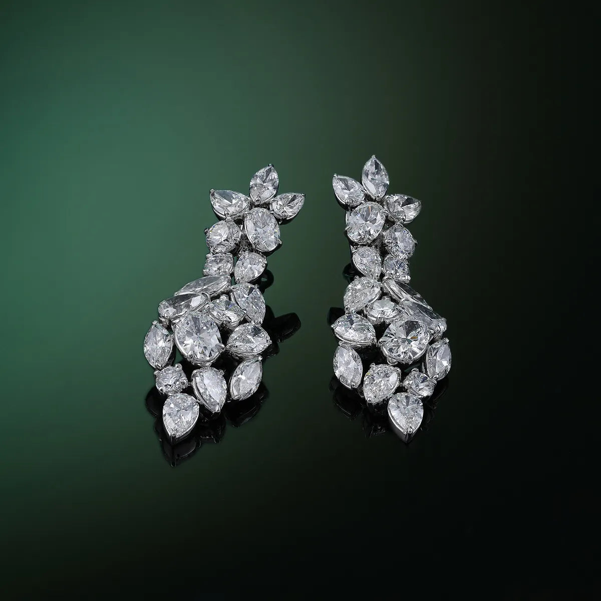 Aaranya Multi-Shape Lab Grown Diamond Mosaic Earrings