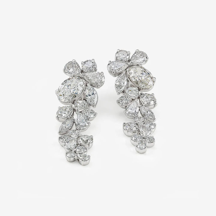 Carmona Lab Grown Diamond Elegant Drop Earrings