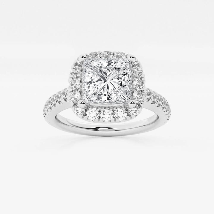 Princess Cut Lab-Grown Diamond Halo Engagement Ring