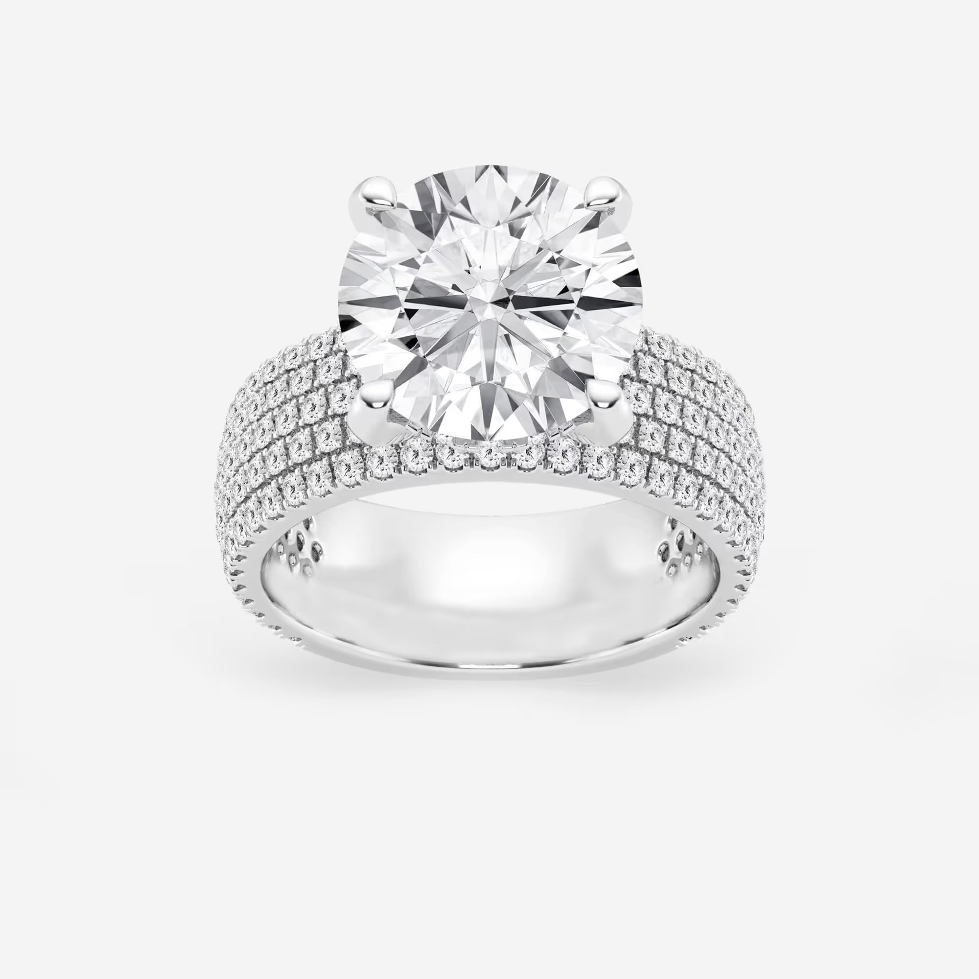 Round Cut Lab Grown Diamond Engagement Ring