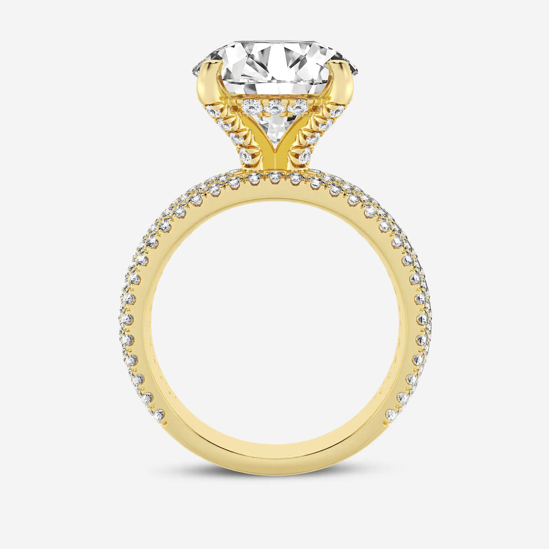 Round Cut Lab Grown Diamond Engagement Ring